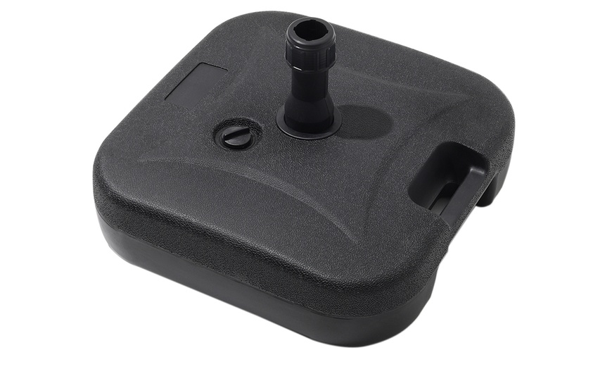 Image 16: Outdoor Large 3M Rotating Parasol with Multiple Base 