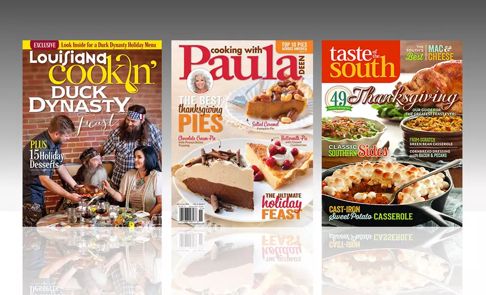 1-Year Subscription to Taste of the South, Cooking with Paula Deen, or Louisiana Cookin' from $10–$12.99. Free Shipping. - Primary Image