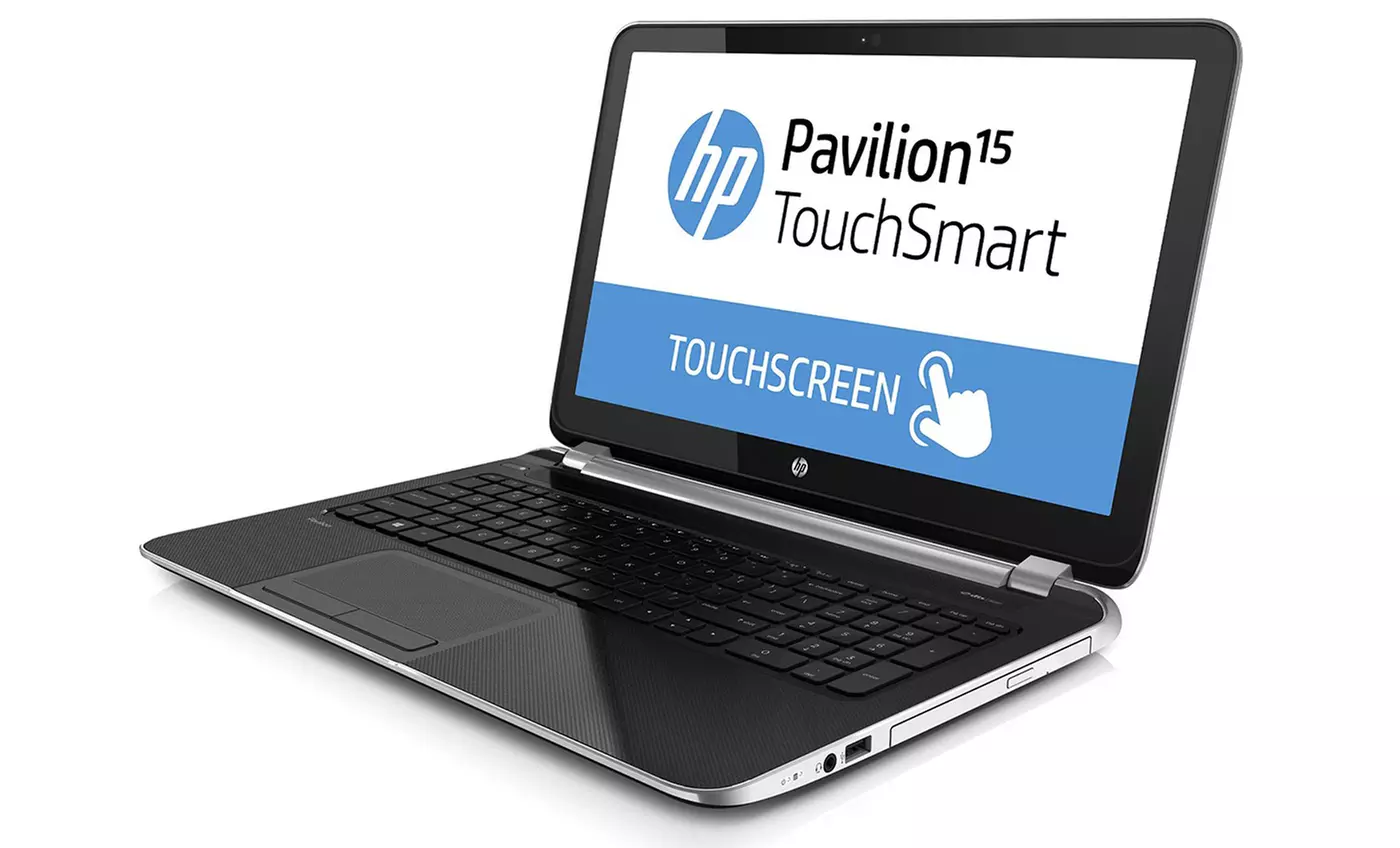 HP Pavilion 15.6” Touch Screen Notebook with Quad Core Processor, 4GB RAM & 750GB Hard Drive (Manufacturer Refurbished) - Second Medium