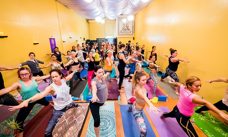 yoga classes - Rise Yoga HB New & Improved | Groupon