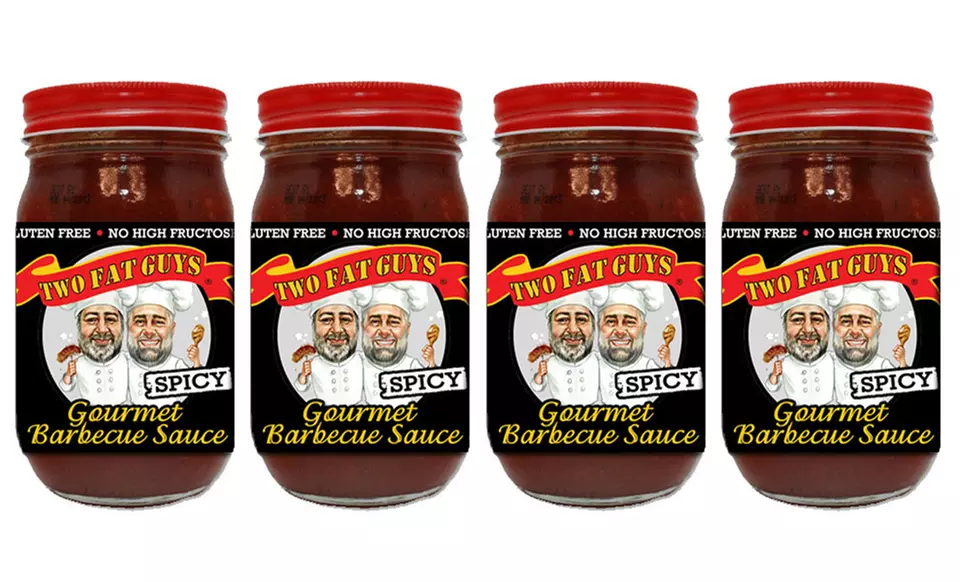 4-Pack of Two Fat Guys BBQ Sauce - Second Medium