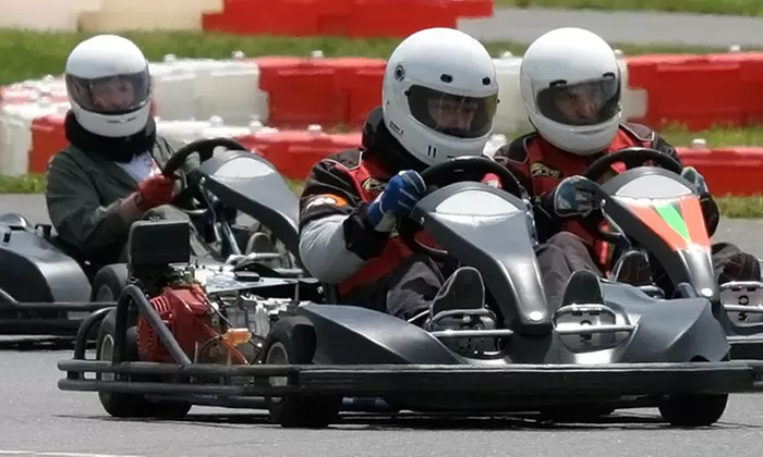 Two-Race Go-Karting Package for One or Two at New Jersey Motorsports Park (Up to 51% Off) - Primary Image