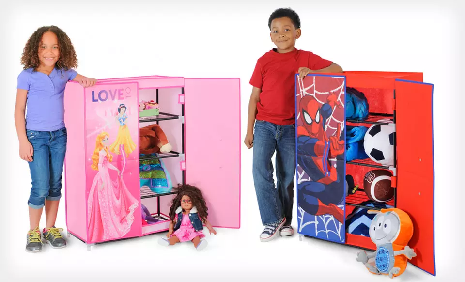 Children's Disney or Marvel Standing Closet Organizer. Multiple Designs Available. Free Returns. - Primary Image