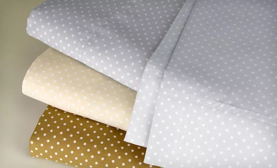 $45 for a Swiss-Dot Four-Piece Sheet Set ($99.98 List Price). Nine Options Available. Free Shipping and Free Returns. - Primary Image