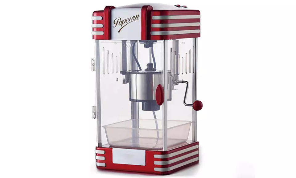 Macchina per popcorn XXL in stile vintage Bakaji