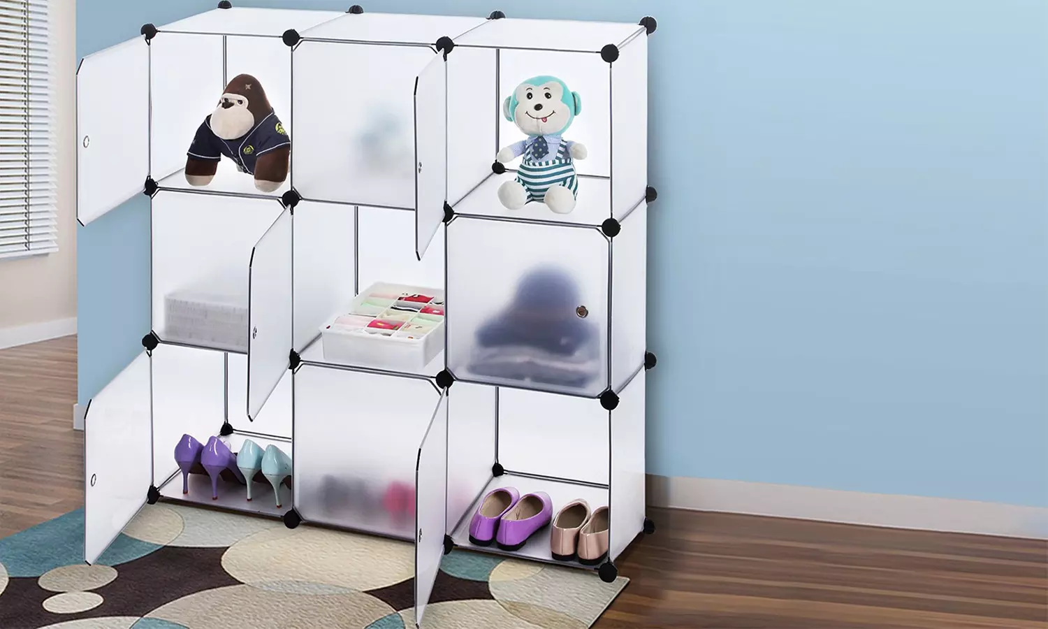 Mobiletti modulari quadrati disponibili in vari modelli - Primary Image