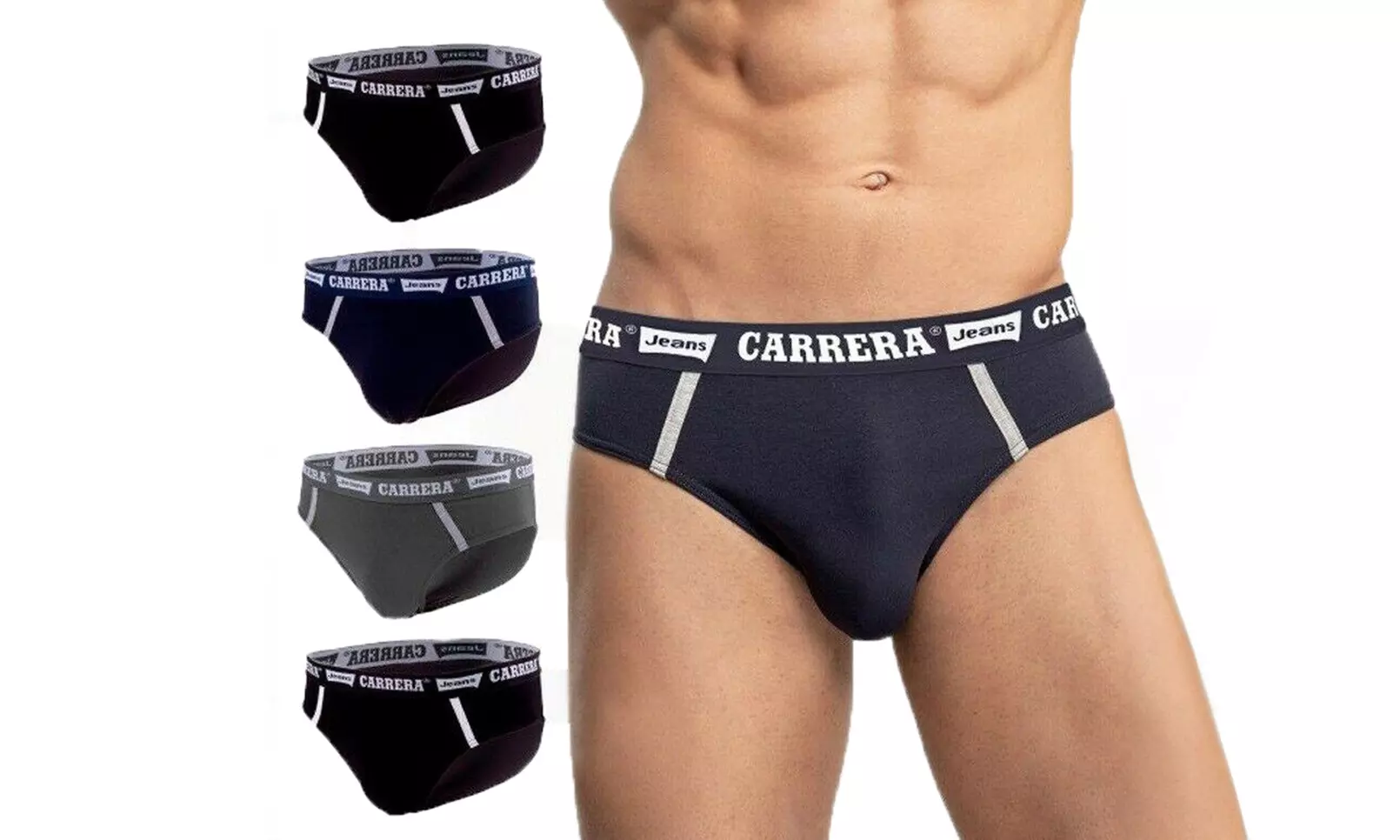 Fino a 12 boxer o slip Carrera da uomo in cotone bioelastico