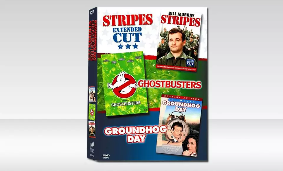 Bill Murray 3-DVD Bundle with Ghostbusters, Groundhog Day, and Stripes. Free Shipping and Returns. - Primary Image
