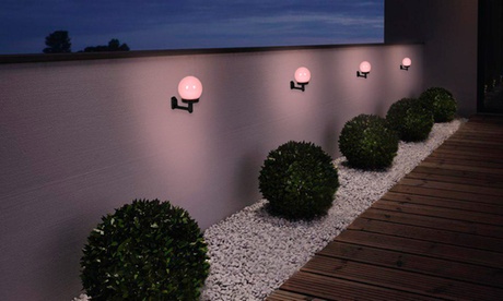 3 o 6 applique a LED con pannello solare PMS International