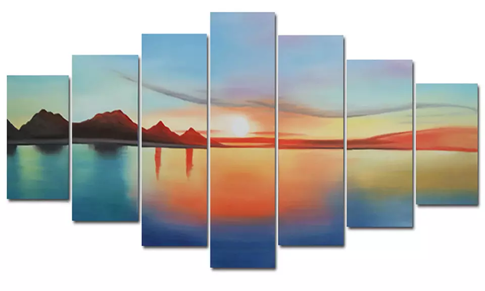 Multipanel Textured and Hand-Painted Oil Paintings and Gallery-Wrapped Canvas Art Prints - Primary Image