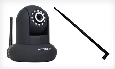 Foscam Wireless/Wired Pan-and-Tilt IP/Network Camera with Optional 9 dBi Antenna (Up to 56% Off) - Second Medium