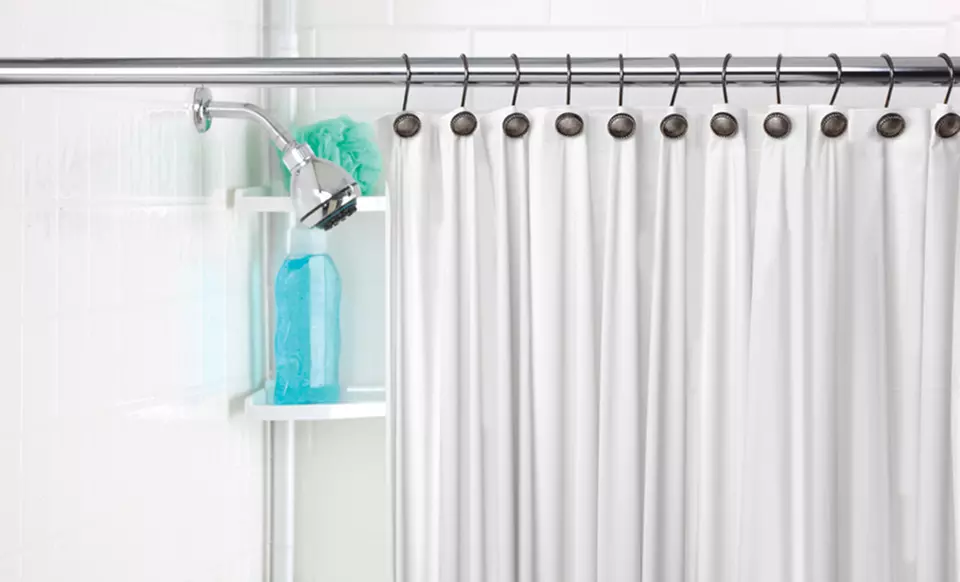Shower Liner 3 Pack with Magnetic Hems﻿. Multiple Colors Available. Free Returns. - Primary Image