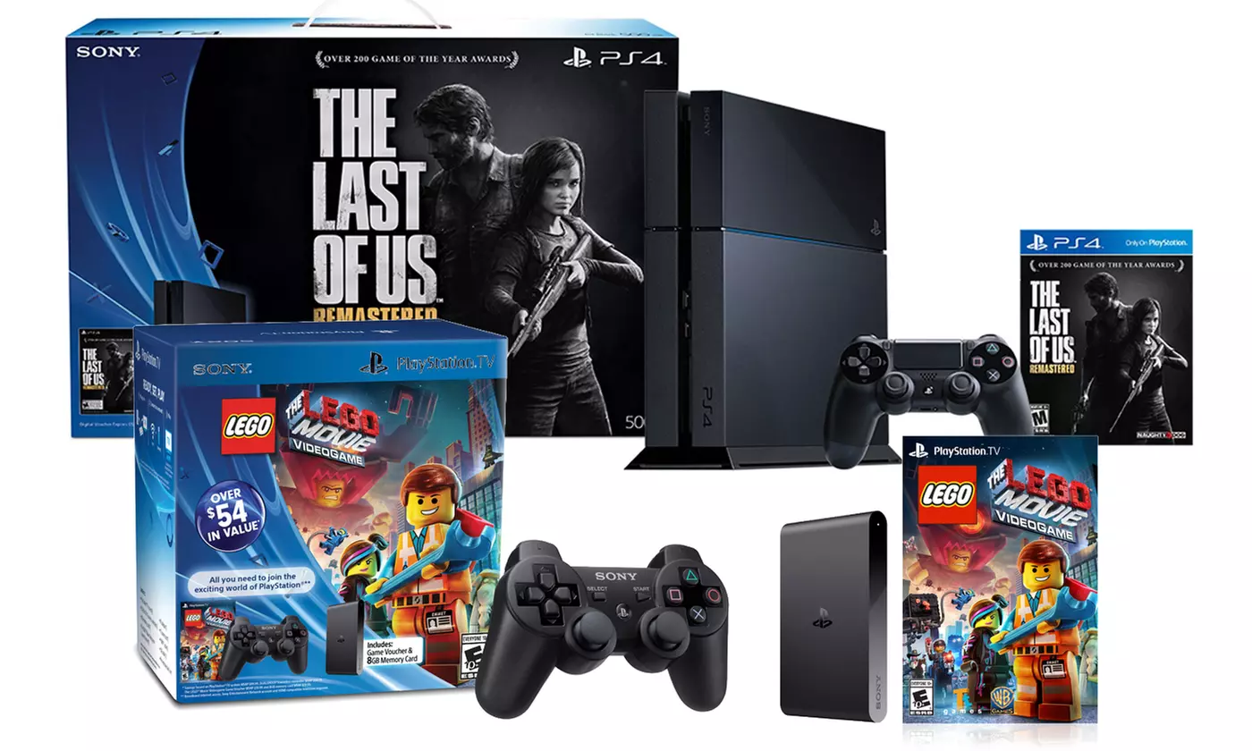 PlayStation 4 System with The Last of Us and PlayStation TV Bundle - Primary Image