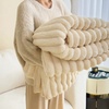 Image 16: Thick Plush Striped Winter Throw Blanket 
