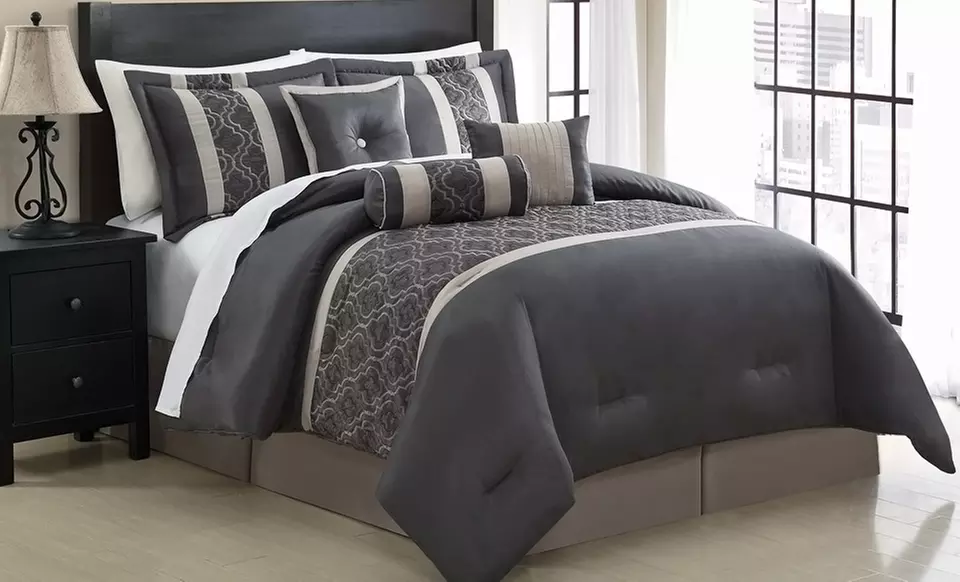 $69.99 for a Hyde Park 7-Piece Comforter Set ($230 List Price). Multiple Colors Available. Free Shipping and Returns. - Primary Image