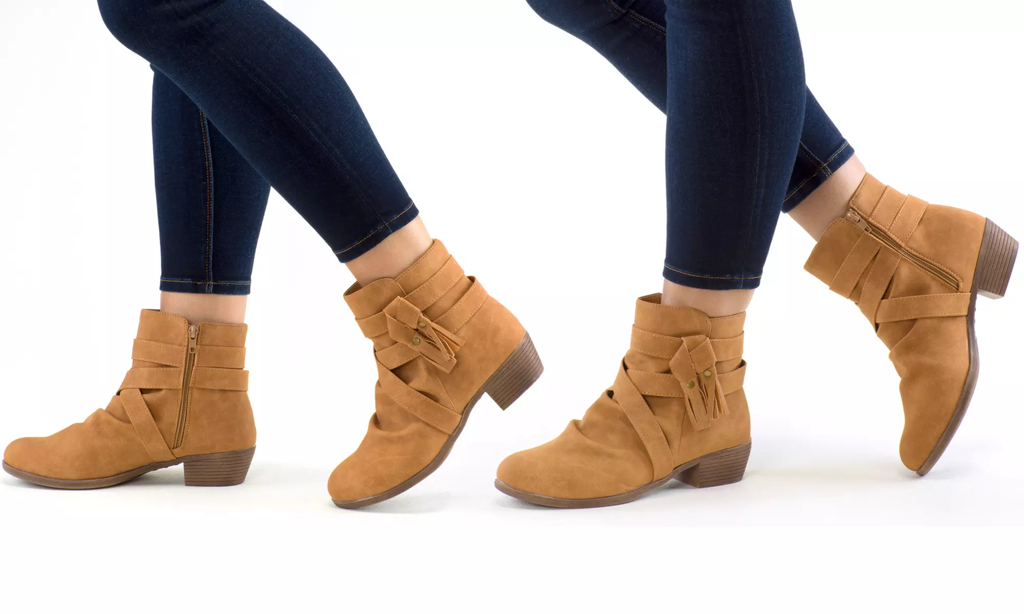 Olive Street Renee Women's Comfort Tassel Bootie  | Groupon Exclusive (Size 9) - Primary Image