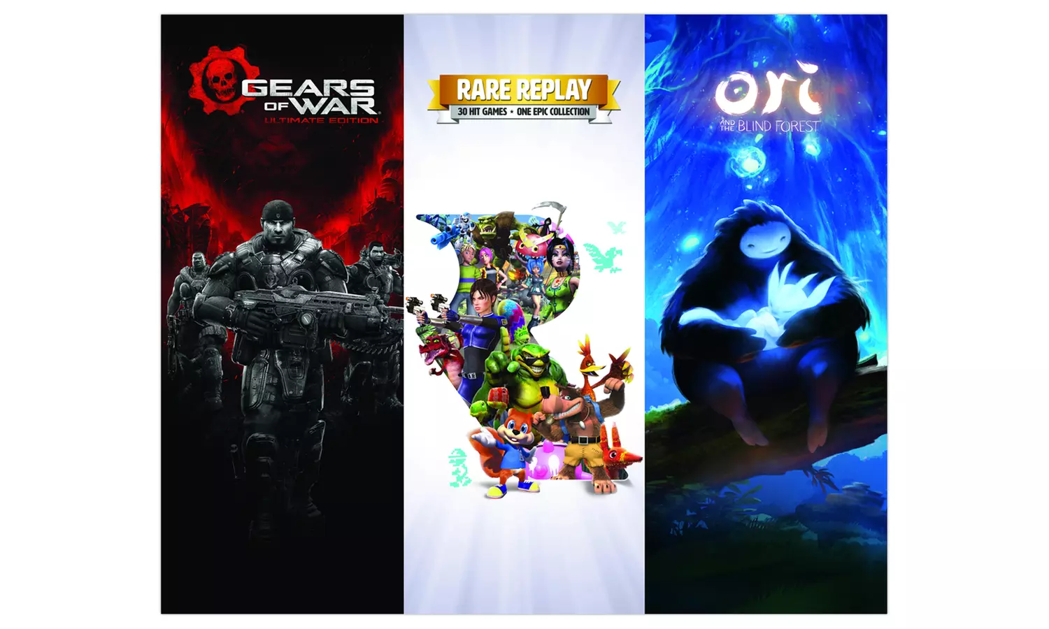 Xbox One 1TB Console with Gears of War: Ultimate Edition, Ori and the Blind Forest, and Rare Replay - Second Medium