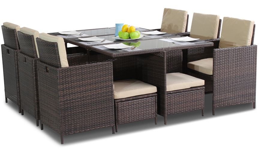 Image 8: Rattan-Effect Cube Sets, 2 Sizes