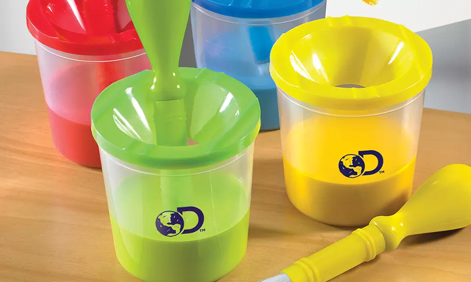 Discovery Kids No-Spill Paint Pot and Brush Set - Primary Image