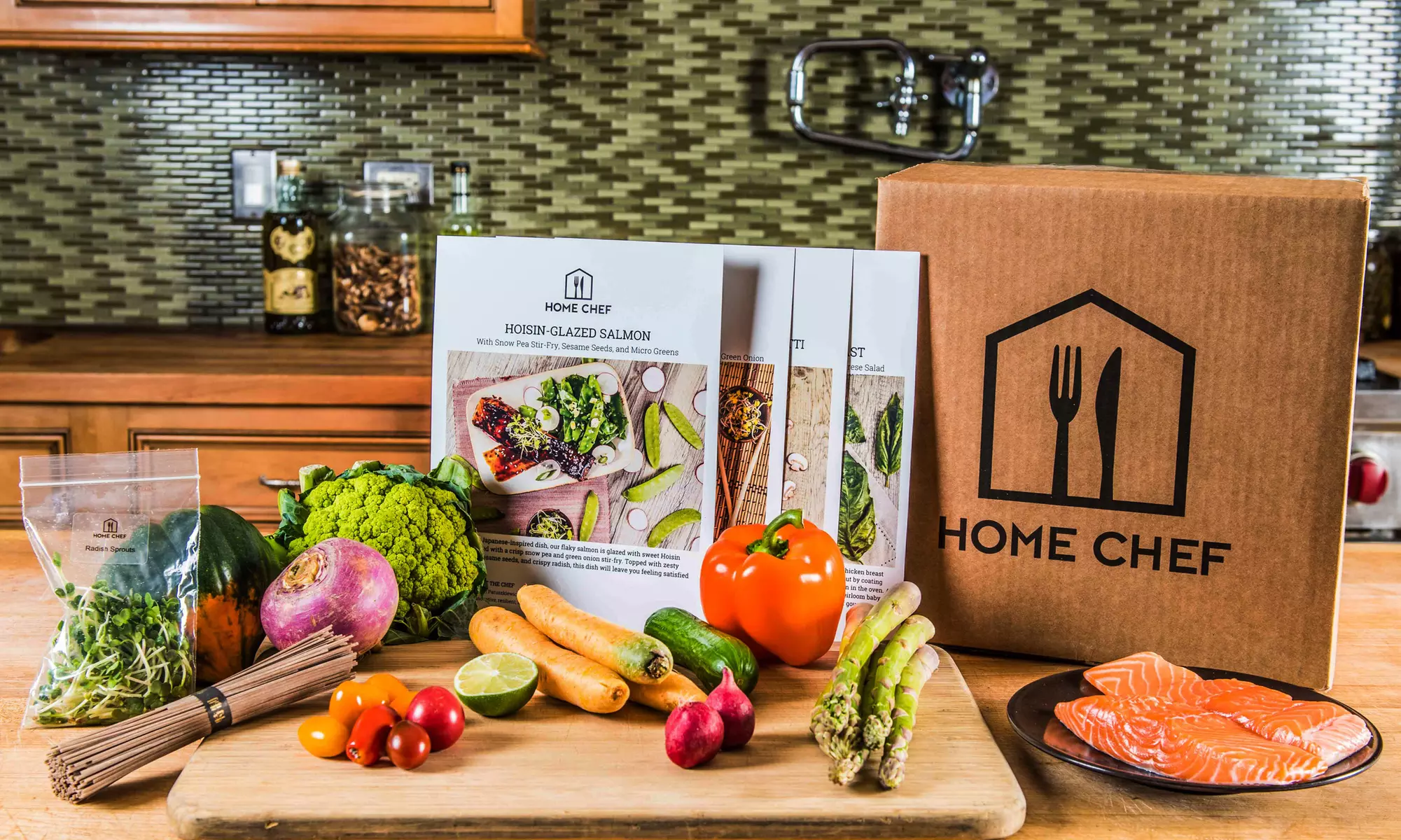 One or Two Weeks of Three Meals for Two or One week of Three Meals for Four People from Home Chef (Up to 54% Off)   - Primary Image