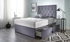 Charcoal Daisy Divan Bed