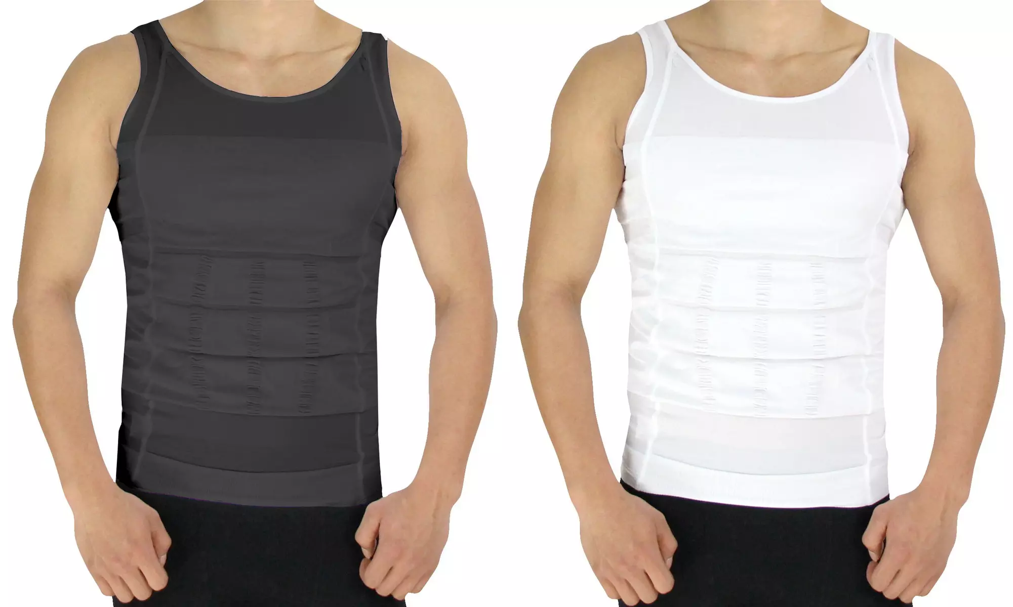 2-Pack of Men's Compression and Body-Support Undershirts - Primary Image