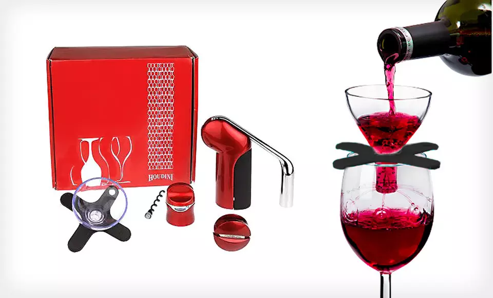 $23 for a Metrokane Houdini Wine-Accessories Set ($66 List Price). Four Colors Available. Free Shipping and Returns. - Primary Image