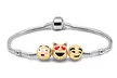 Bracelet Emoji Friends Forever avec 3, 5 ou 10 breloques - Second Medium