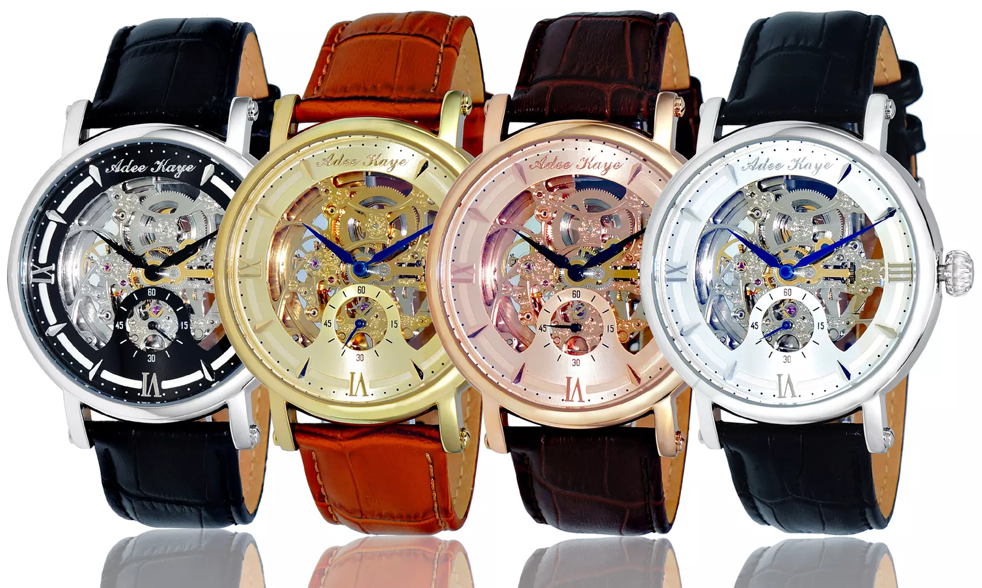 Adee Kaye Mecha Automatic Skeleton Watches - Primary Image