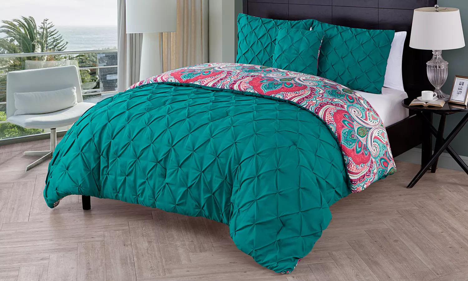 Duane Reversible Comforter Set (4-Piece) - Primary Image