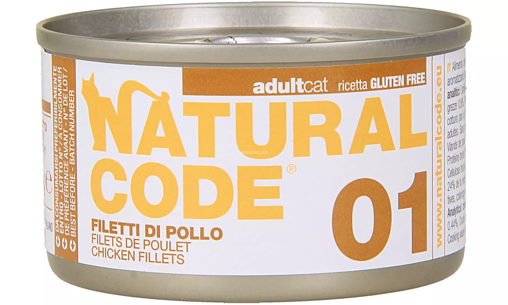 Set da 24 lattine di cibo per gatti Natural Code