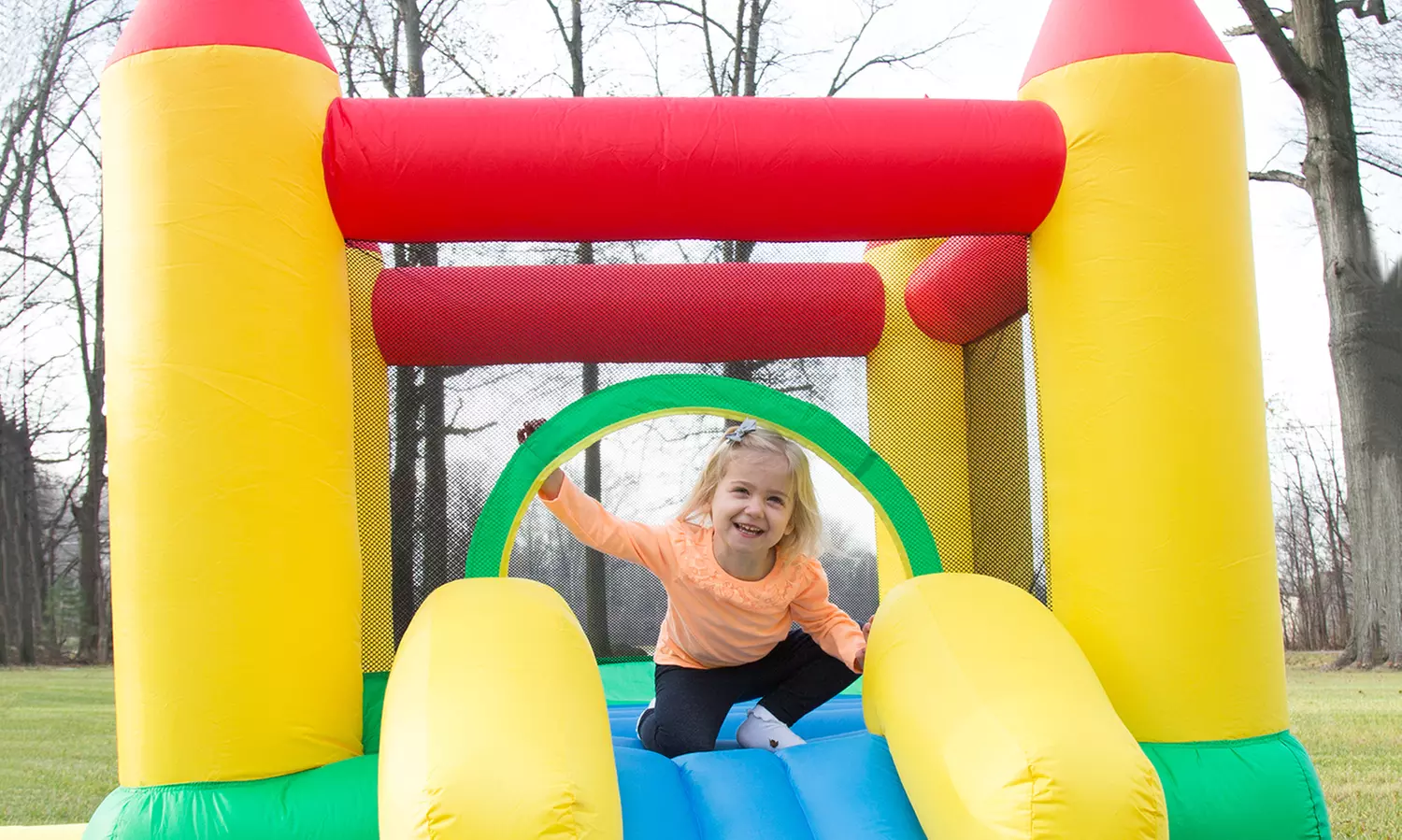 Inflatable Bounce House Castle with Slide - Primary Image
