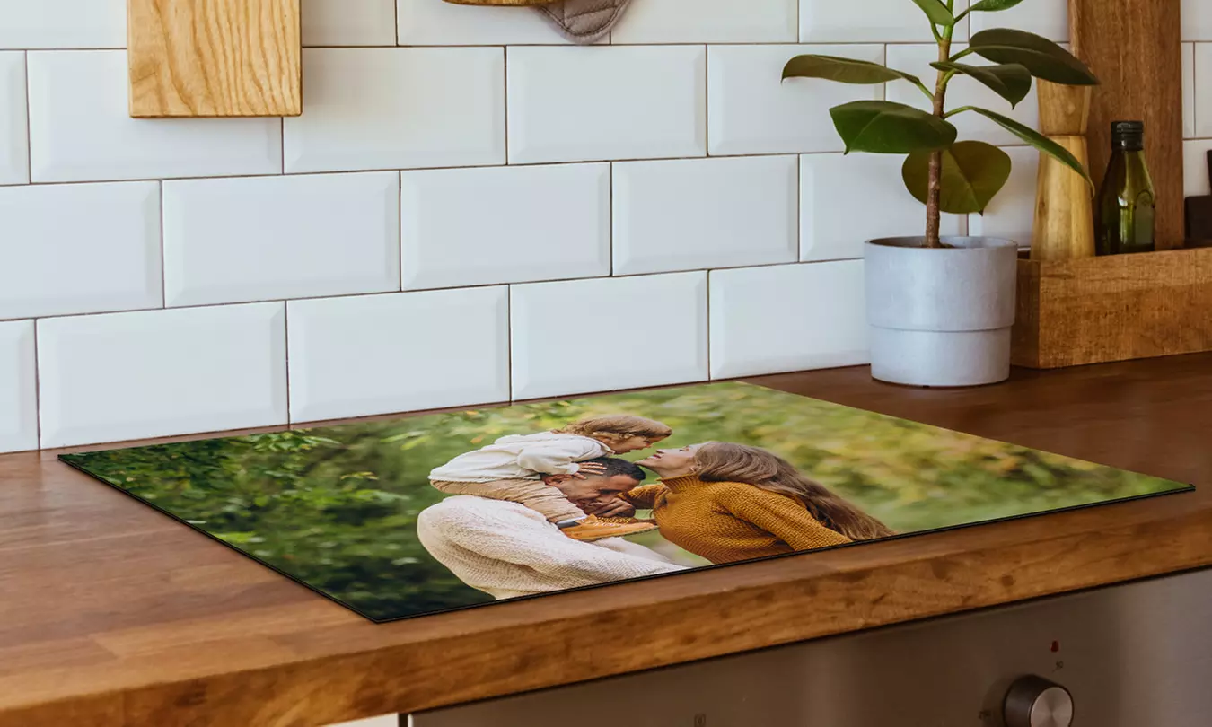 Maak je kookplaat uniek met een inductiebeschermer met jouw eigen foto
