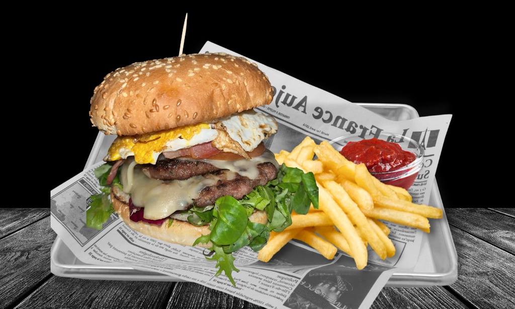 Menú de burger y cóctel para 2 o 4 personas en Safe House Bar