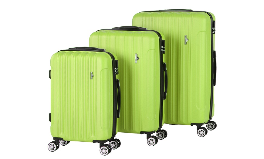 Image 18: 3-Piece Hard Shell Suitcase Set