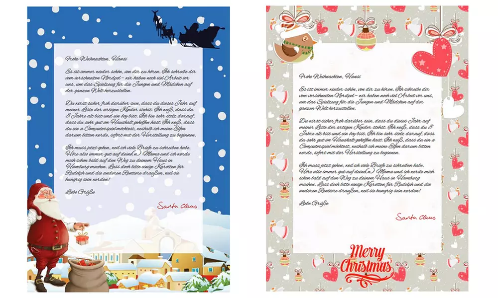 Persönlicher Brief vom Weihnachtsmann inkl. Versand (bis zu 57% sparen*) - Second Medium