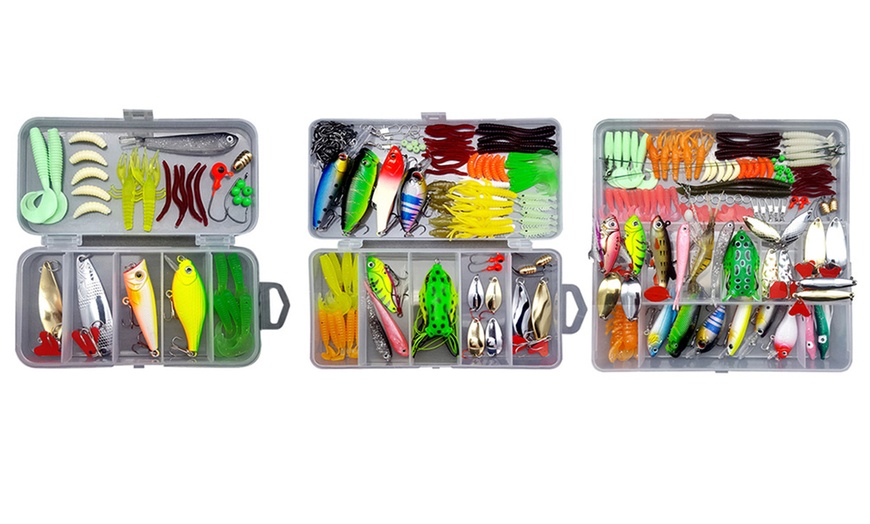 Image 1: Mixed Fishing Hook Lure Set
