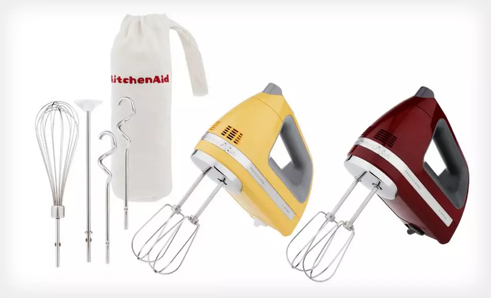$54.99 for a KitchenAid Nine-Speed Hand Mixer ($99.99 List Price). Two Colors Available. Free Shipping and Returns. - Primary Image