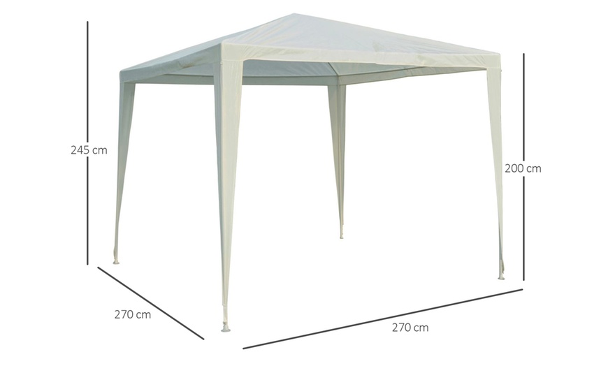 Image 11: Outsunny 2.7m x 2.7m Heavy-Duty Garden Gazebo