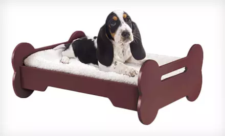 $20 for a Fleece Dog Bed with Bone-Shaped Frame ($39.99 List Price). Free Shipping. - Primary Image