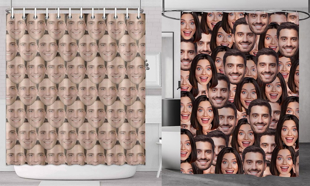 Personalisierbarer Foto-Duschvorhang