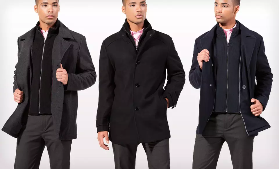 Kenneth Cole Men’s Melton Coats (76% Off). 20 Options Available. Free Shipping and Free Returns. - Primary Image