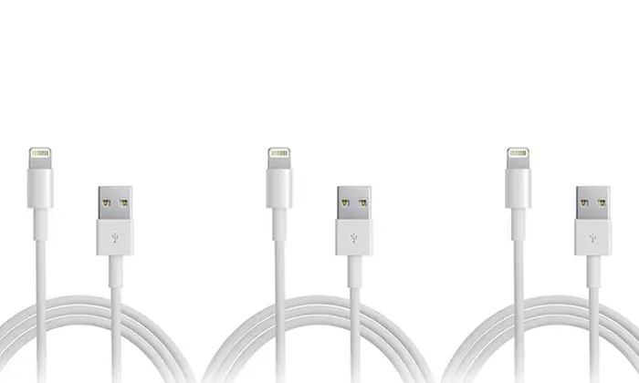 Apple 3.3ft. Lightning to USB Cable (1-, 2-, or 3-Pack) - Second Medium