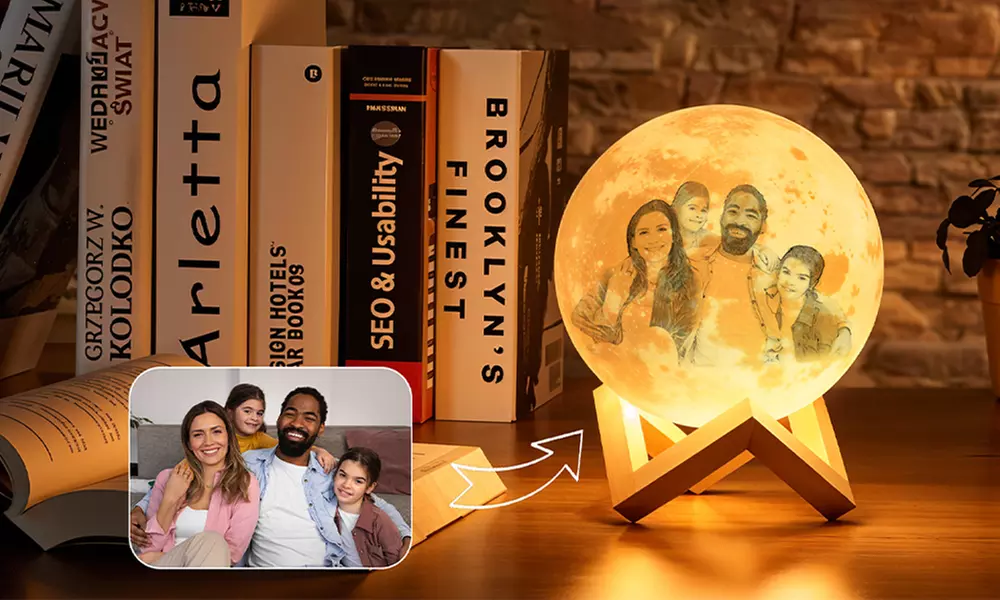 85% Off Personalized Moon Lamp from Justyling