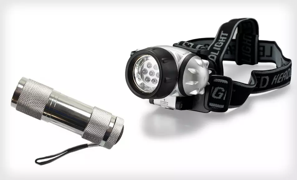$4.99 for a ThinkTank LED Headlamp and Flashlight Set ($22.99 List Price). Free Returns. - Primary Image