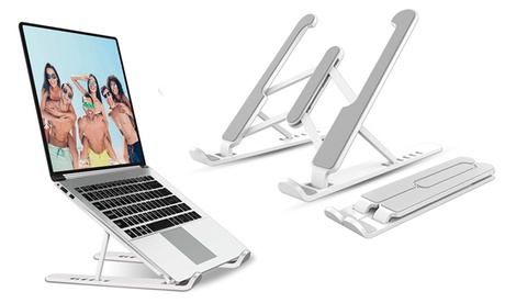1 o 2 supporti in alluminio per computer portatile