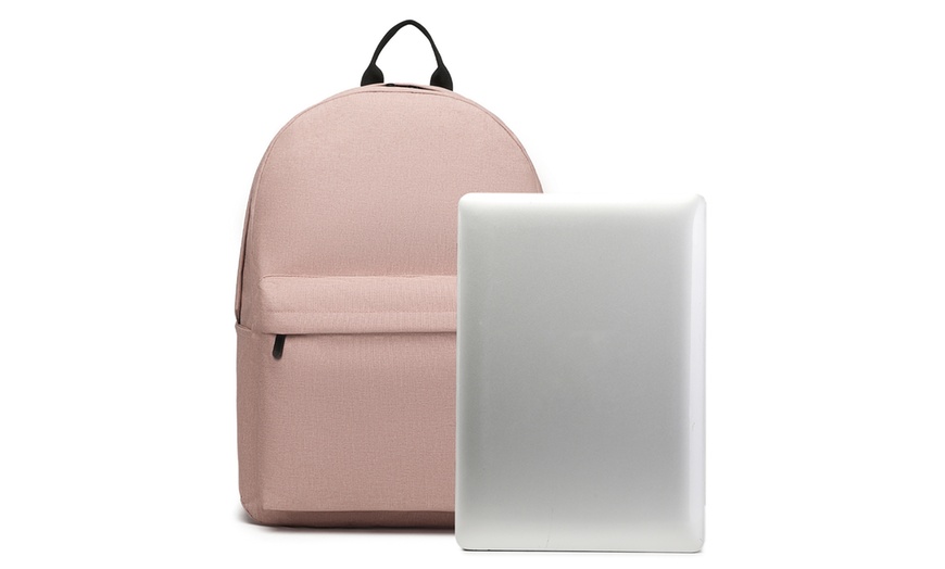 Image 20: Backpack with Padded Shoulder Straps and Padded Back