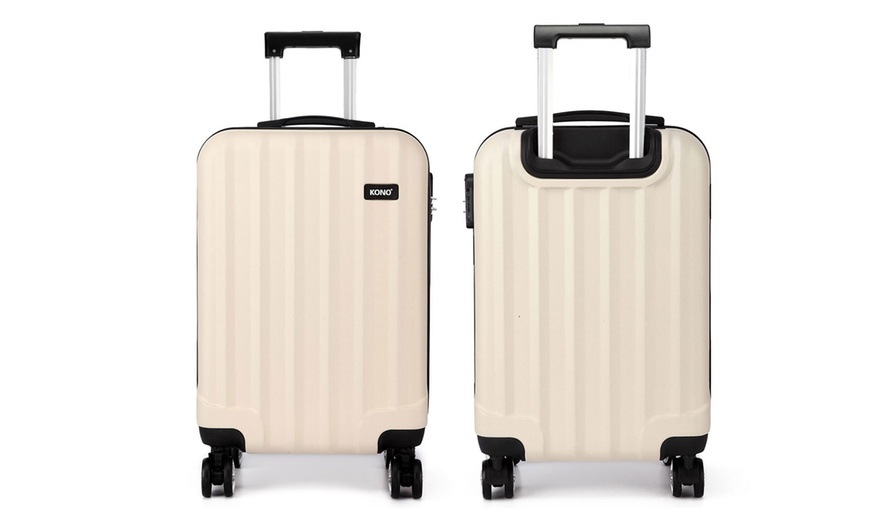 Image 13: Three Piece Set Four Wheels Hard Shell Suitcases