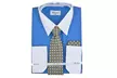 Berlioni Men's Dress-Shirt Set with Tie and Pocket Square - Second Medium