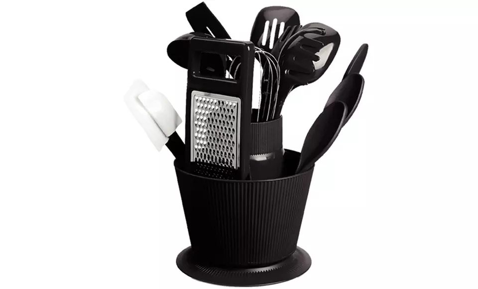 14-Piece Kitchen Utensil Set with Revolving Caddy - Second Medium
